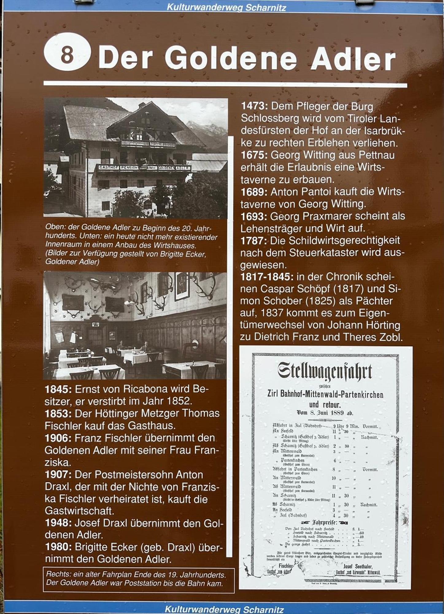 Goldener Adler Acomodação com café da manhã Scharnitz Exterior foto
